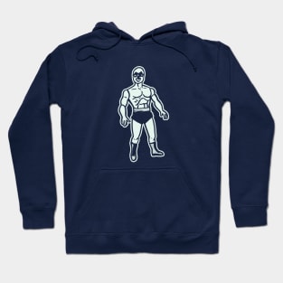 Luchador En Blanco Hoodie